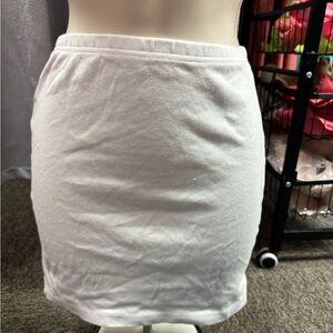 SHEIN White Mini Pencil Skirt Casual